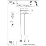 Hanglamp LAMI 3L wit