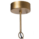 Alexandra Style - Metalen Plafondlamp Met Houten Kralen, 1Xe27, Max.60W °60X74/179Cm