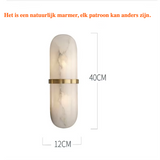 Luxe Marmeren Wandlamp – Stijlvolle Verlichting met Elegant Design