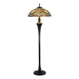 Lumi Lamp - Tiffany Vloerlamp Beige Roze
