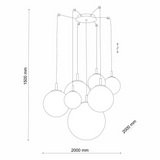 Huber Meubels - Cadix Goud VII Hanglamp