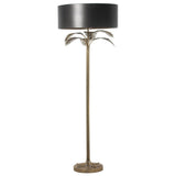 Alexandra Style - Goud/Zwart Metalen Vloerlamp, 1Xe27, Max.60W, Voet: Ø30C °60X165Cm, Scherm: °60X22Cm St61317