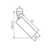 Acord ATL2 GU10 Railspot 3-Fase – Zwart of Wit