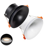 Ajas Halo Inbouwspot Aluminium Wit/Zwart Ø102mm LED GU10