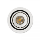 Bjorn 1 Rond Wit Inbouwspot – Draaibare & Kantelbare GU10 Plafondspot, Modern Aluminium