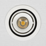 Bjorn 1 Rond Wit Inbouwspot – Draaibare & Kantelbare GU10 Plafondspot, Modern Aluminium