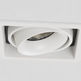 Bjorn 1 Wit Inbouwspot – Draaibare & Kantelbare GU10 Plafondspot, Modern Aluminium