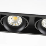 Bjorn 2 Zwart Inbouwspot – Draaibare & Kantelbare GU10 Plafondspot, Modern Aluminium