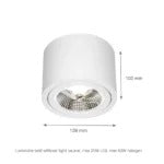 Chloé-ES Kantelbare Track Pendel ES111 GU10 Aluminium Wit/Zwart