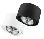 Chloé-II Opbouwspot AR111 Verstelbaar – Aluminium Wit/Zwart