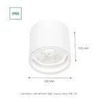 Chloé-I IP65 Ronde Opbouwspot AR111 GU10 – Wit/Zwart