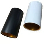 Chloé LED Opbouwspot GU10 Wit/Zwart met Goudkleurige Binnenzijde