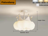 PrincessLume – Franse Kroonlamp met Crèmekleurige Windstijl