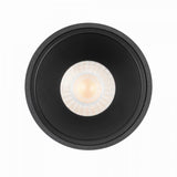 IVAR 6W Zwart DTW Inbouwspot – Ronde Dimbare LED Plafondspot IP65, Modern Aluminium/Kunststof