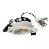 LIV 6W Wit DTW Inbouwspot – Ronde Dimbare LED Plafondspot IP65, Modern Aluminium/Kunststof
