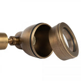 Indigo Swirl Antiek Messing Buitenspot – Dimbare GU10 Wand- en Plafondspot IP54