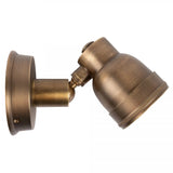 Indigo Swirl Antiek Messing Buitenspot – Dimbare GU10 Wand- en Plafondspot IP54