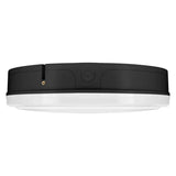 LED Wandlamp Bulkhead Surface Sensor - IP65 Ø250MM - Zwart - 10W 800Lm - 3000k 830 Warm wit | IK10 Daglichtsensor