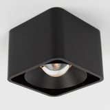 Lars Opbouwspot Zwart – Aluminium Vierkante Plafondspot met Dim-to-Warm LED 10W