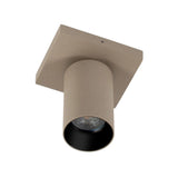 Mila 1 Opbouwspot Champagne – Aluminium Plafondspot met GU10 Fitting, Kantelbaar & Draaibaar