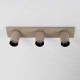 Mila 3 Opbouwspot Champagne – Aluminium Plafondlamp met 3 Spots, GU10 Fitting, Kantelbaar & Draaibaar