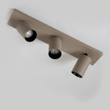 Mila 3 Opbouwspot Champagne – Aluminium Plafondlamp met 3 Spots, GU10 Fitting, Kantelbaar & Draaibaar