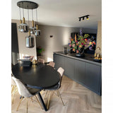 Mila 3 Zwart Opbouwspot / Goud – Verstelbare 3-Lichts Plafond- en Wandspot met GU10 LED