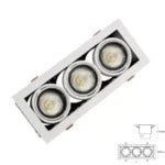 Modern-Day GU10 Kardanspot – Inbouw – Wit/zwart – Aluminium