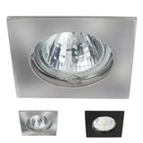 Navi Vaste Vierkante Inbouwspot GX5.3/LED Aluminium
