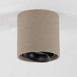 Oliver Opbouwspot Rond Champagne – Aluminium Plafondspot met GU10 LED Fitting