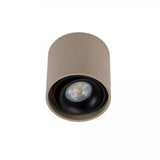 Oliver Opbouwspot Rond Champagne – Aluminium Plafondspot met GU10 LED Fitting