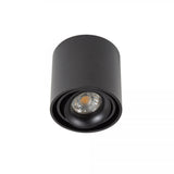 Oliver Opbouwspot Rond Zwart – Aluminium Plafondspot met GU10 LED Fitting