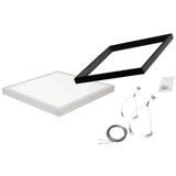 Paneel 60×60 Opbouwframe & Pendelset – Wit, Zilvergrijs of Zwart