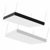 Panorma 1200 LED Pendel – Vierkant 120x120cm, 26.000 Lumen, Wit/Zwart