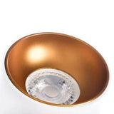Riti Opbouwspot GU10 Aluminium – Wit/Zwart met Gouden Ring