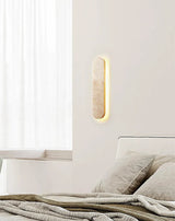 StoneGlow Recta – Moderne Wandlamp van Natuursteen