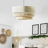 SabiGlow – Boheemse Wabi Sabi Stoffen Hanglamp