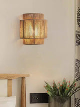 MORI GLOW Handgemaakte Hennep Touw Wandlamp