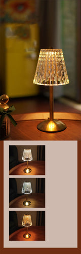 Aurora CrystalTouch – Klassieke Kristallen LED Tafellamp met Touchfunctie