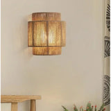 MORI GLOW Handgemaakte Hennep Touw Wandlamp