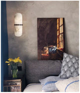 Luxe Marmeren Wandlamp – Stijlvolle Verlichting met Elegant Design