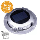 Solar Decklight RVS – Opbouw Vloerspot LED 8x Super Bright IP44
