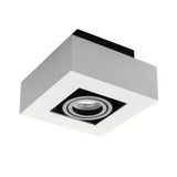 Stobi-I Opbouwspot Vierkant GU10 – Enkel Zwart of Wit