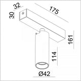 Vigo 1 Opbouwspot Wit – Moderne Aluminium Plafondspot GU10