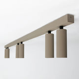 Vigo 6 Opbouwspot Champagne – Aluminium Plafondlamp met 6 GU10 Spots, Kantelbaar & Draaibaar