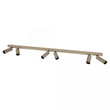 Vigo 6 Opbouwspot Champagne – Aluminium Plafondlamp met 6 GU10 Spots, Kantelbaar & Draaibaar