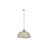 Alexandra Meti - Plafondlamp Metaal Rotan 80X80X47 Naturel