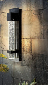 CrystalLux Buitenwandlamp – Moderne Waterdichte Wandverlichting met K9 Kristal & Anti-Roest Aluminium