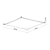 Lightinup SRL - Plafondlamp Luna 4 Wit