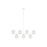Alexandra Meti - Metalen Glazen Plafondlamp 98X21X22 Witte Ballen